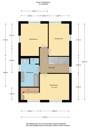 Floorplan - Wezel 16, 7325 CL Apeldoorn